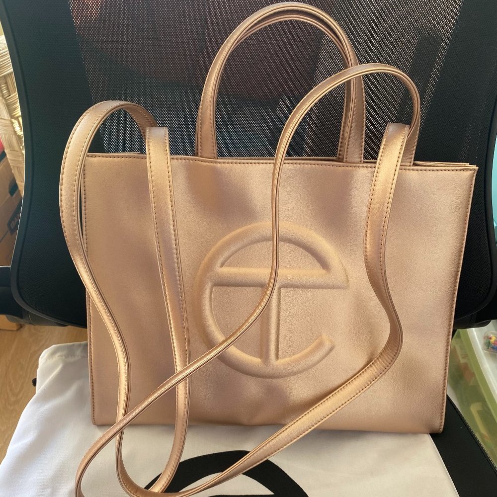 NEVER USED - NEW Copper Telfar Medium Shopping Bag
